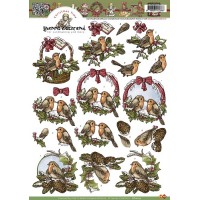 CD10213 Yvonne Creations - roodborstjes